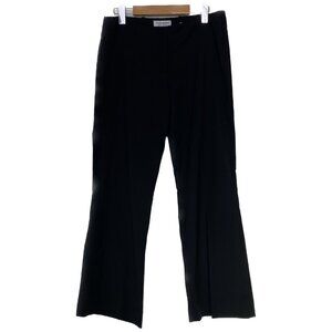 Vintage Yves Saint Laurent Pants Women US 6-8 Med Black Wool Italy 90s Uniform